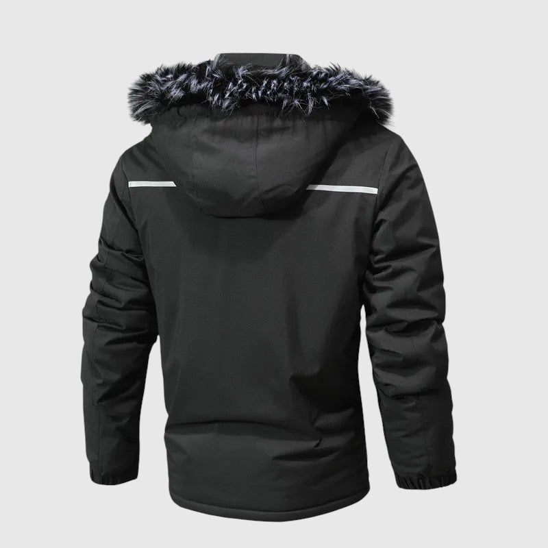 Marek – Padded jacket with a hood and functional details