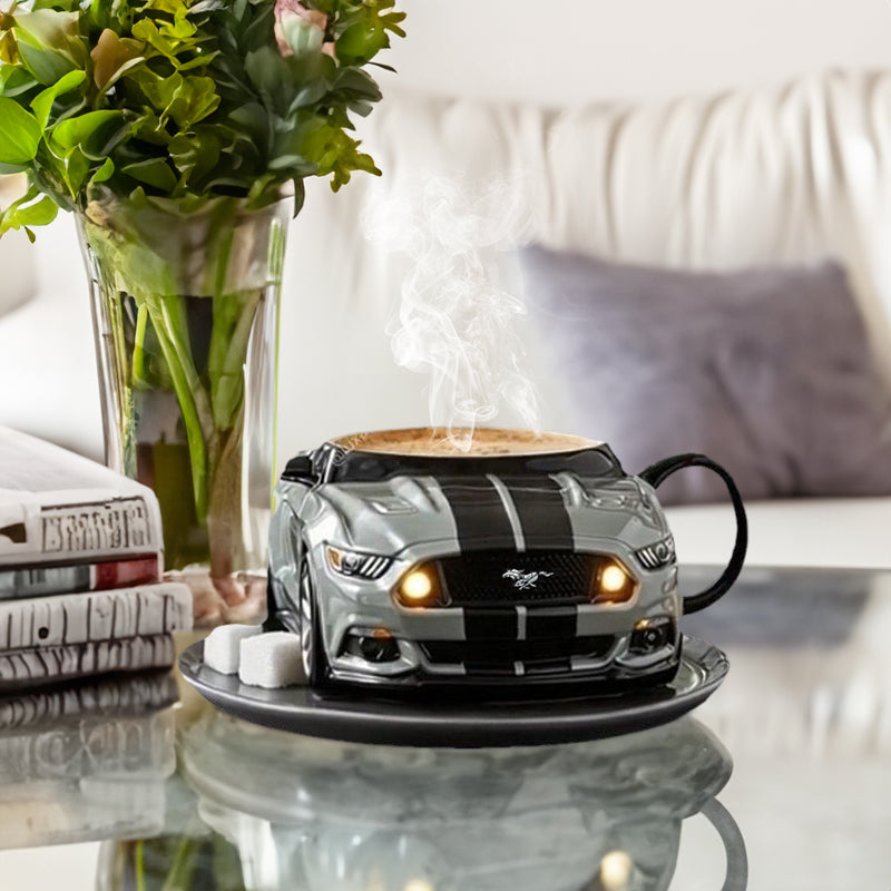 Avto oblikovan lonček iz nerjavečega jekla – Ročno izdelan, trpežen, novitetni pisarniški lonček