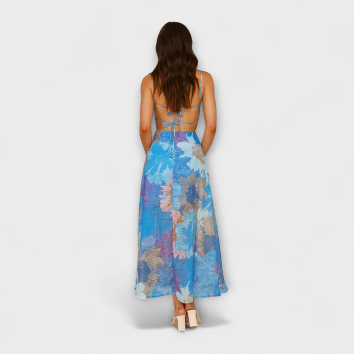 Audrey - Obleka z cvetličnim potiskom za ženske - Stilska in privlačna