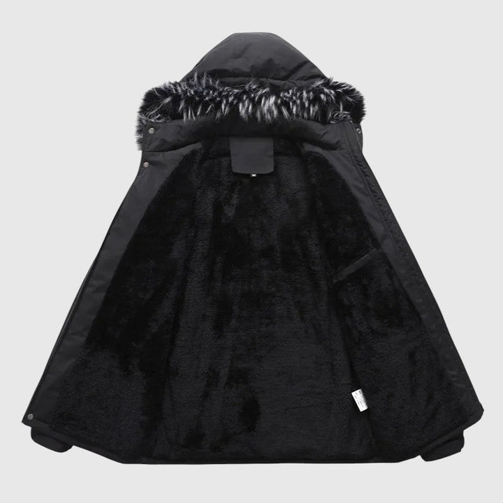 Marek – Padded jacket with a hood and functional details