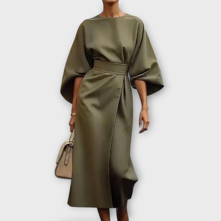 Sonia - Elegantna obleka s rokavi