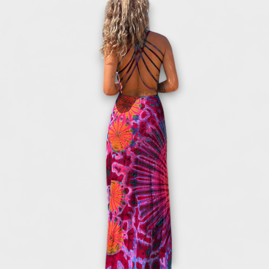 Ronja - La Bamba Tie-Dye Print Maxi Obleka