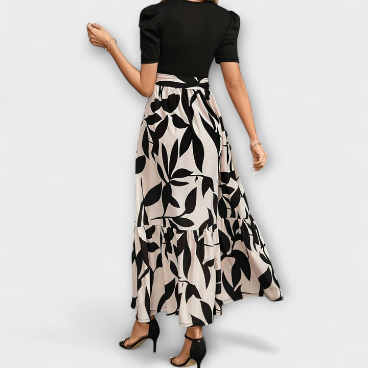 Luna - Poletne obleke s cvetličnim vzorcem in okroglo izrezom