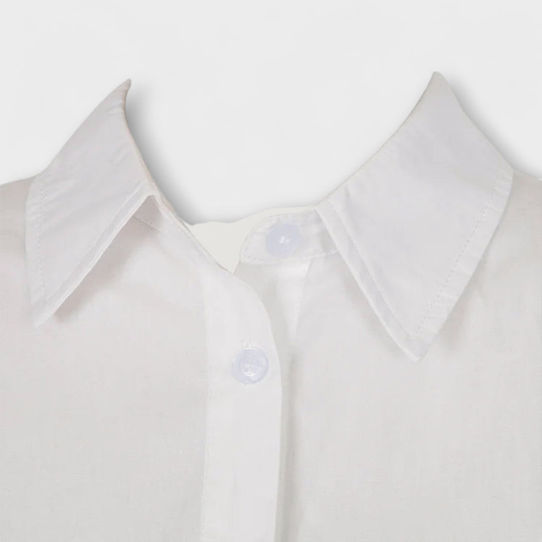 Indie - Bele plisirane obleke z dolgimi rokavi