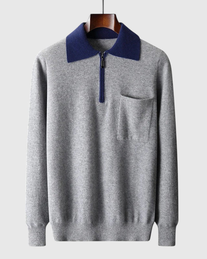 Libuše - Polo Castelle z zadrgo iz kašmirja