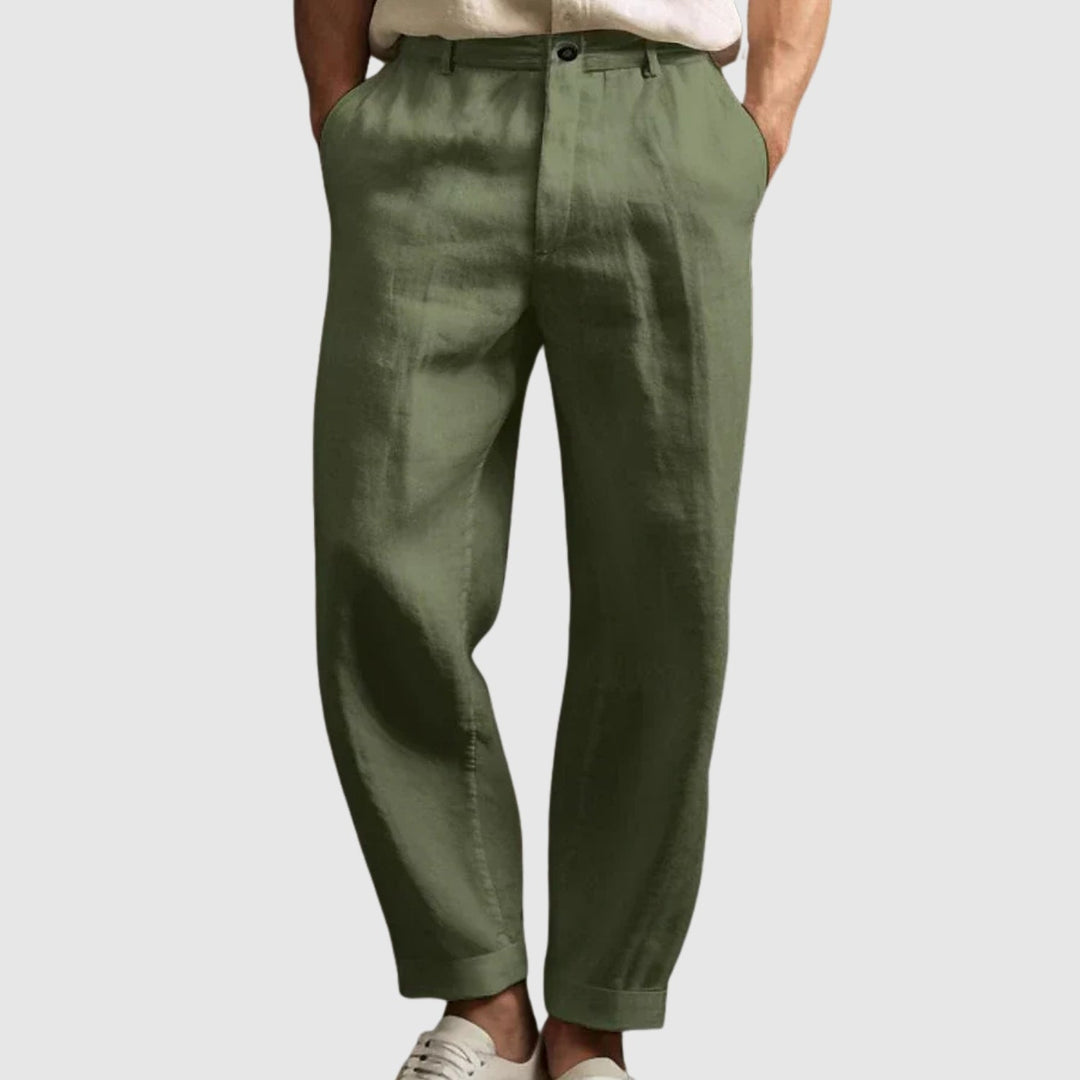 Libuše - Poletne hlače iz bombaža in lanu