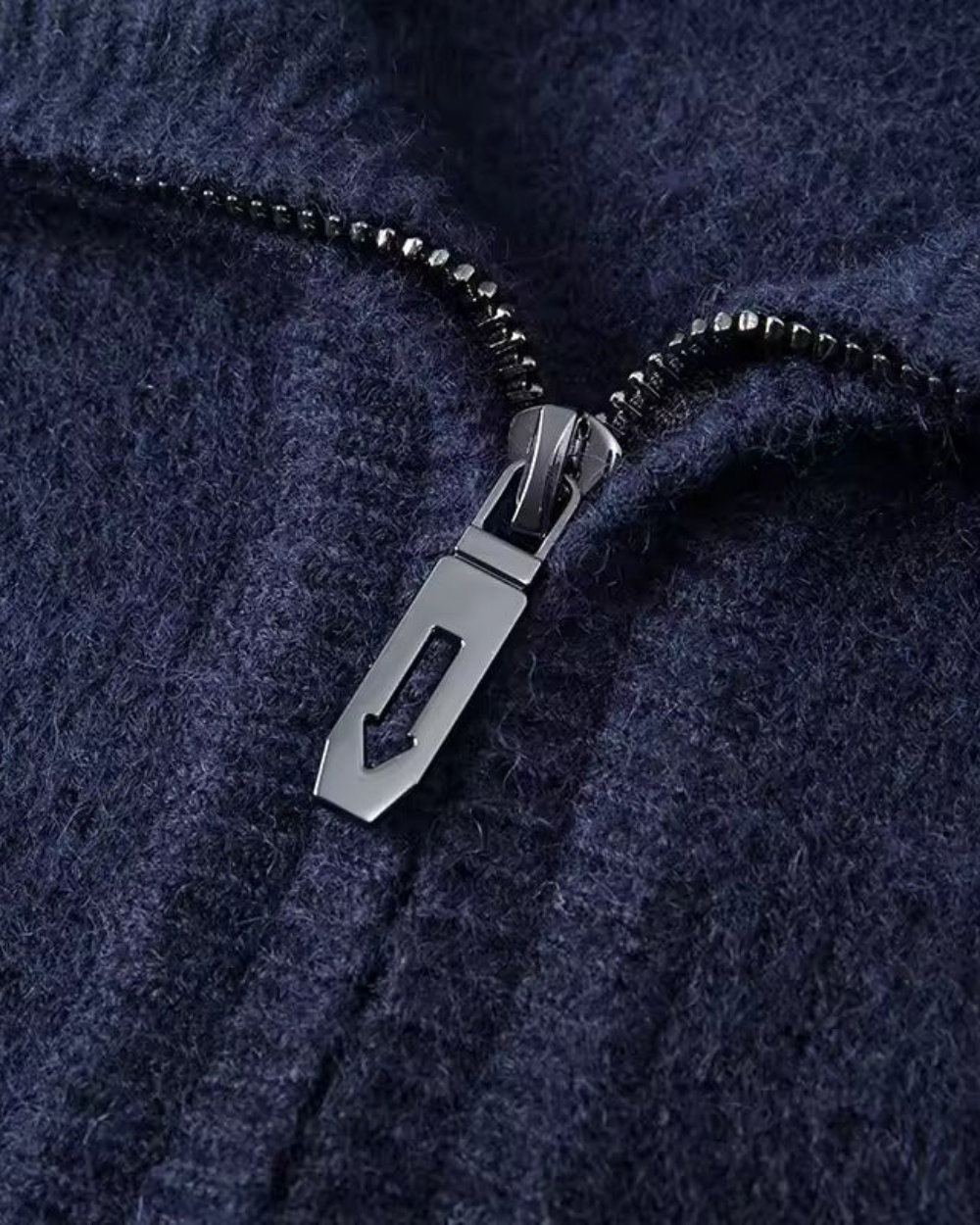 Libuše - Kašmírni pulover s četrtinskim zadrgo Gstaad