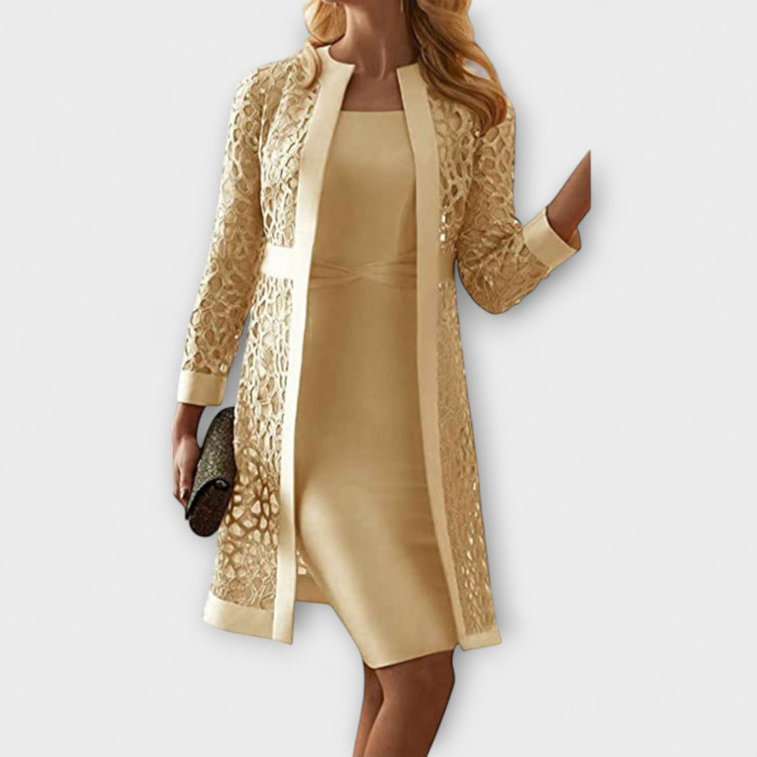 Runa - Elegantne dvodelne čipkaste obleke