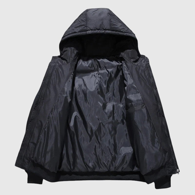 Josef - Prešita bunda s kapuco in odporna obdelava