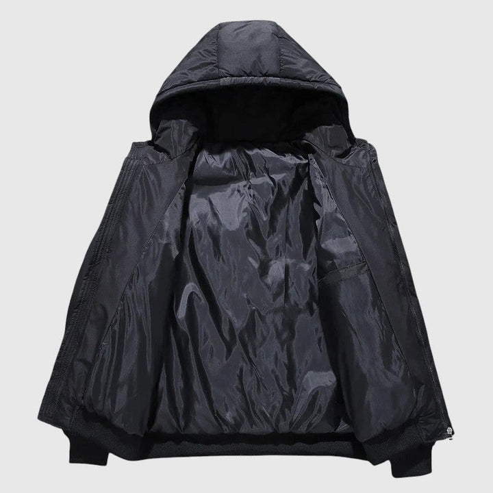 Josef - Prešita bunda s kapuco in odporna obdelava