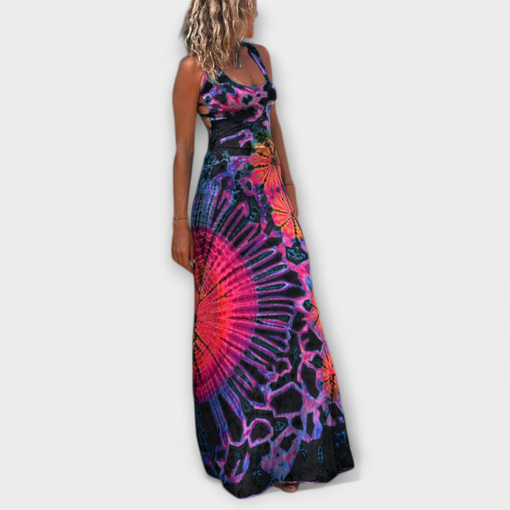 Ronja - La Bamba Tie-Dye Print Maxi Obleka