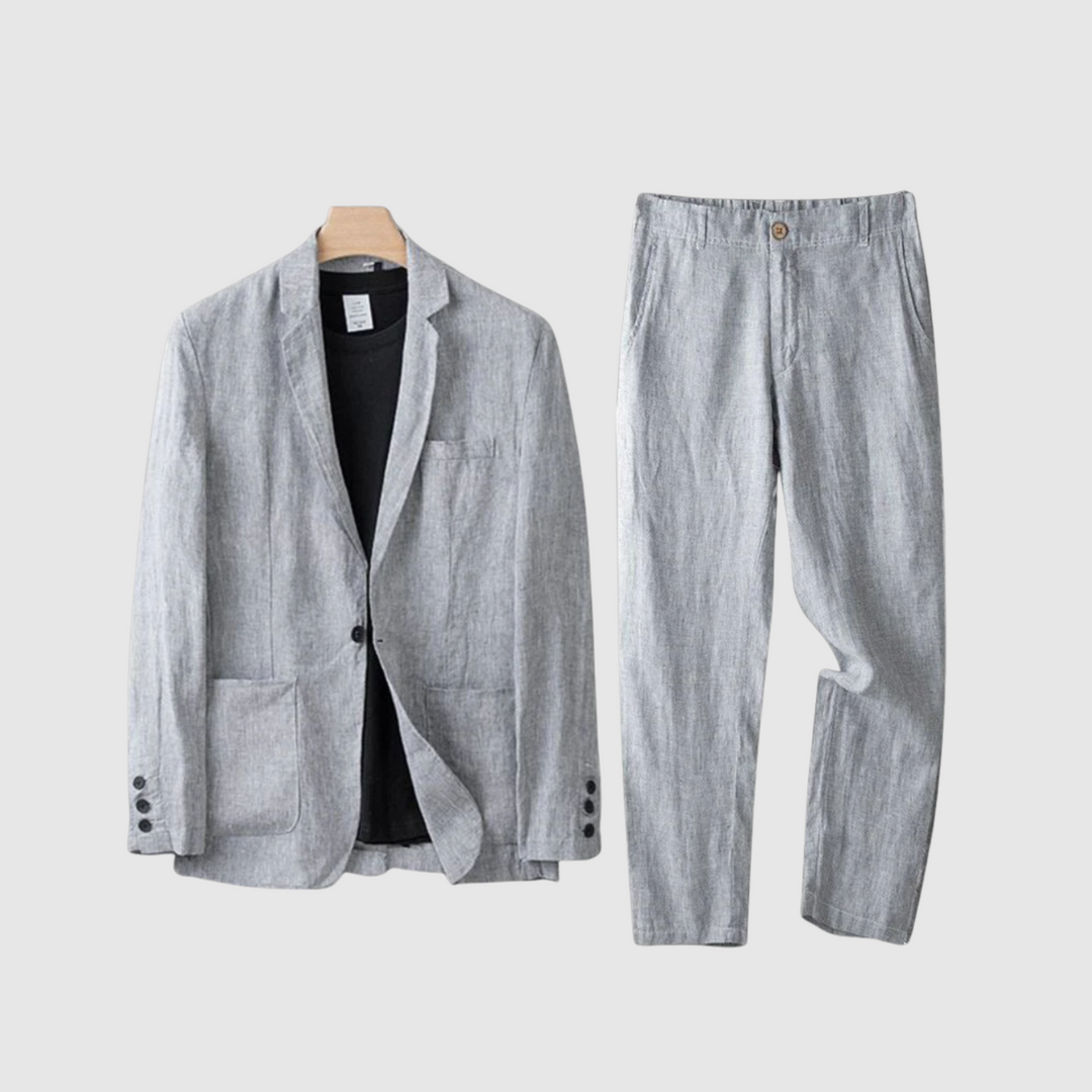 Libuše – Laneni komplet s naravno eleganco