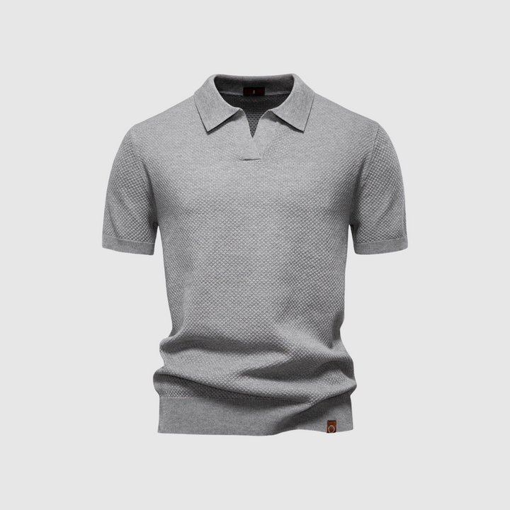 Libuše – Strukturirana polo majica za eleganten in udoben stil