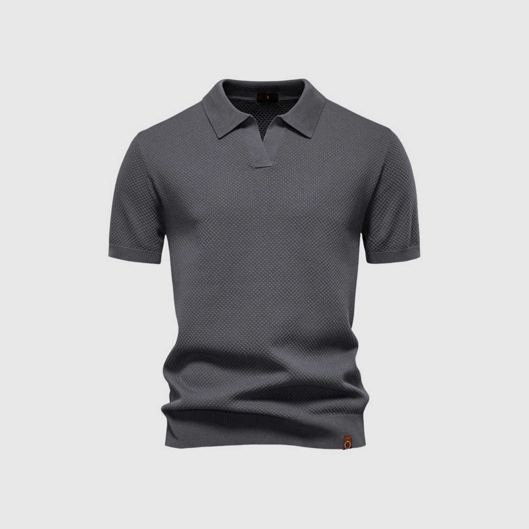 Libuše – Strukturirana polo majica za eleganten in udoben stil