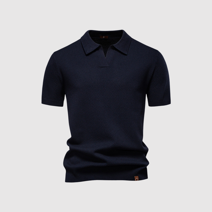 Libuše – Strukturirana polo majica za eleganten in udoben stil