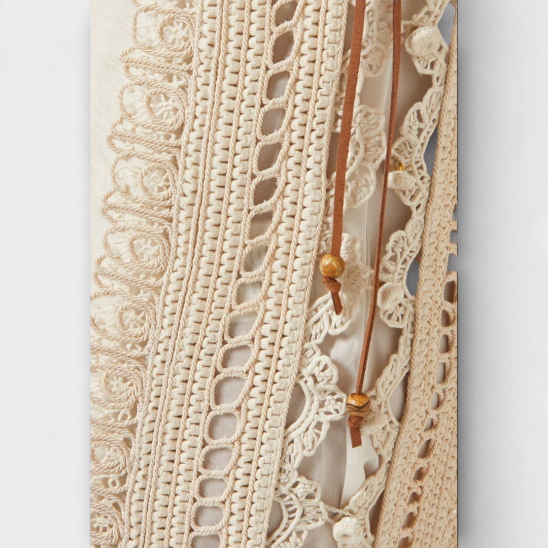 Mira - Tkane prazne organzine maxi obleke