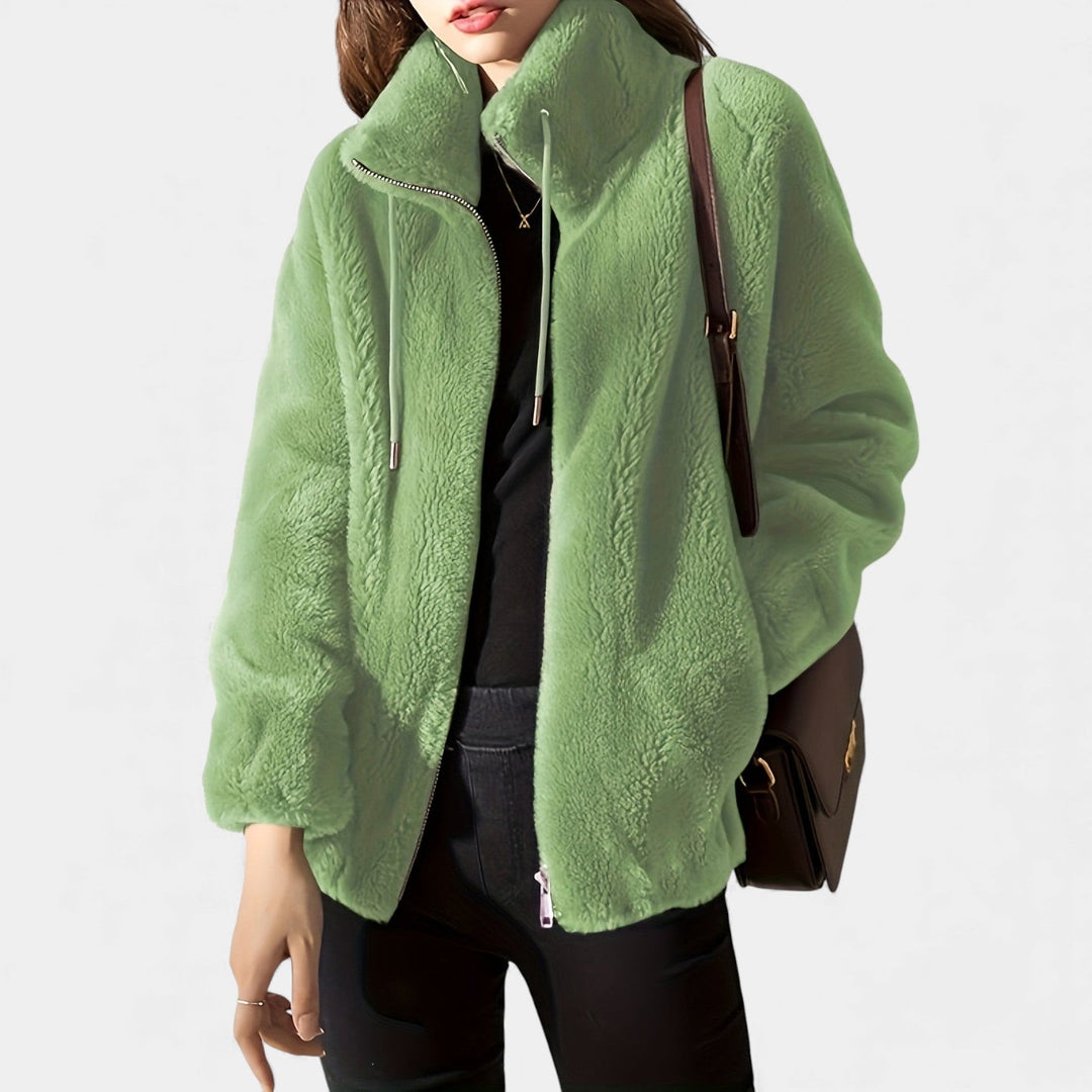 Adéla – Lahka bunda s kapuco na zadrgo