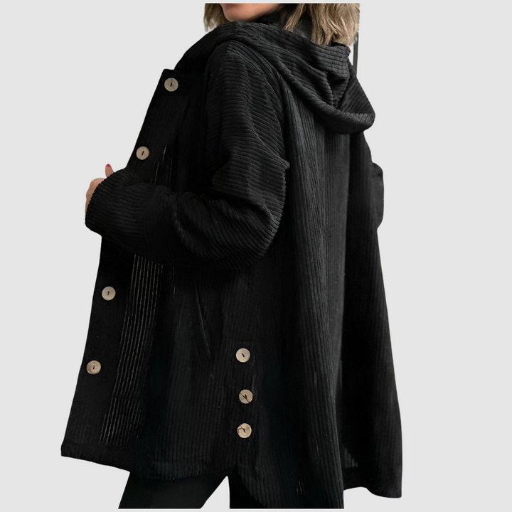 Stella - Udobna sametasta jakna s kapuco