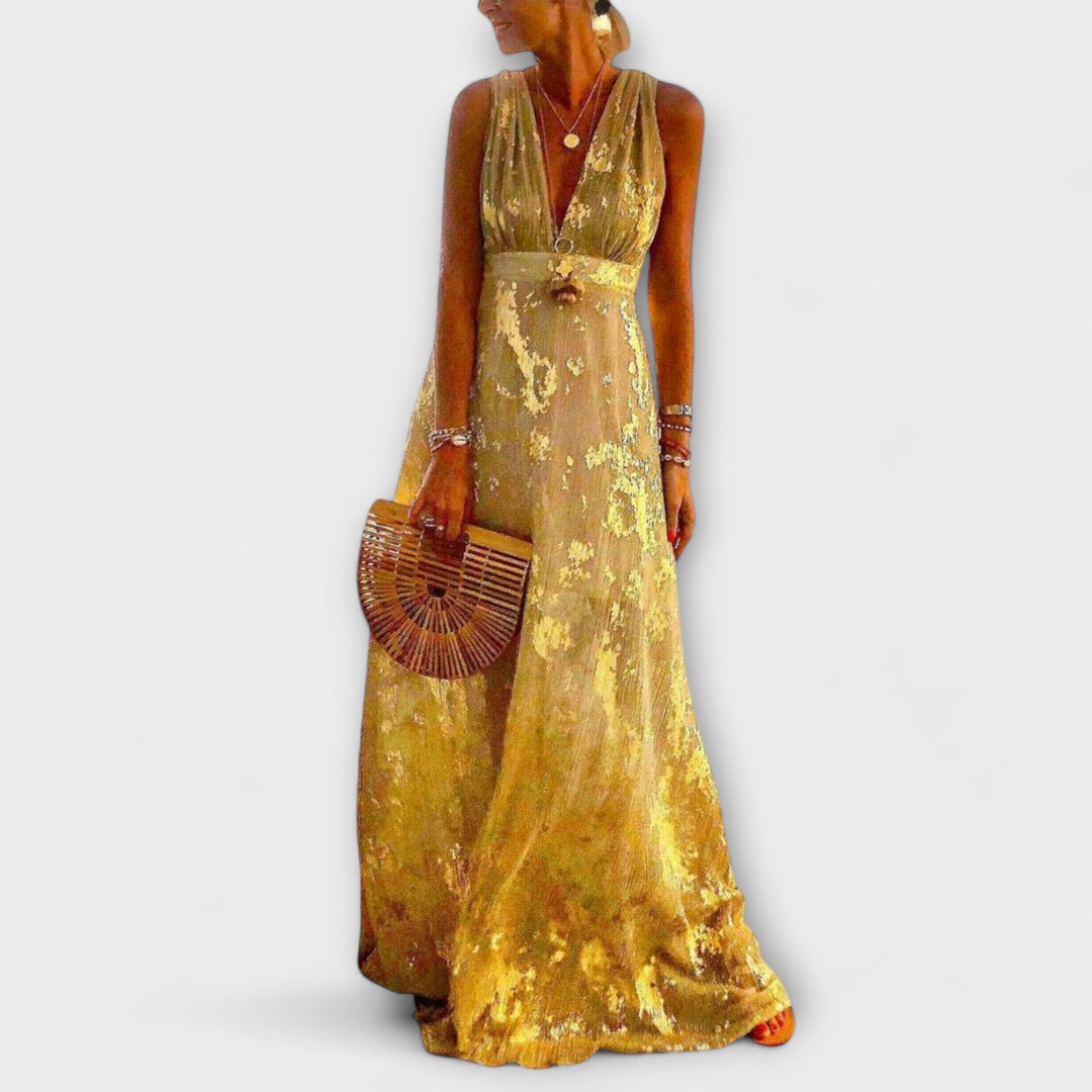 Oblačila s V-izrezom in detajli iz bleščic