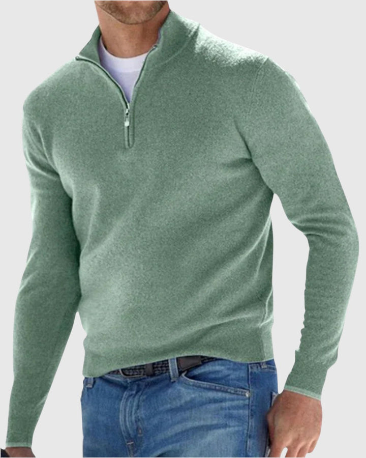 Libuše - Eleganten pulover z zadrgo