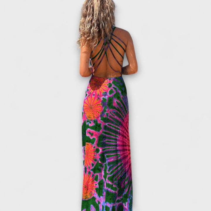 Ronja - La Bamba Tie-Dye Print Maxi Obleka