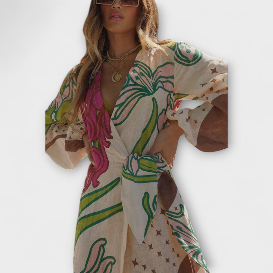 Tracey - Maxi obleka z vezanjem