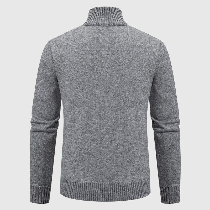 Jakub – Pletena jopica z zadrgo in visokim ovratnikom