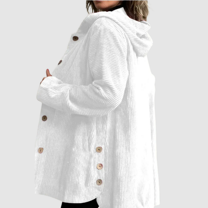 Stella - Udobna sametasta jakna s kapuco