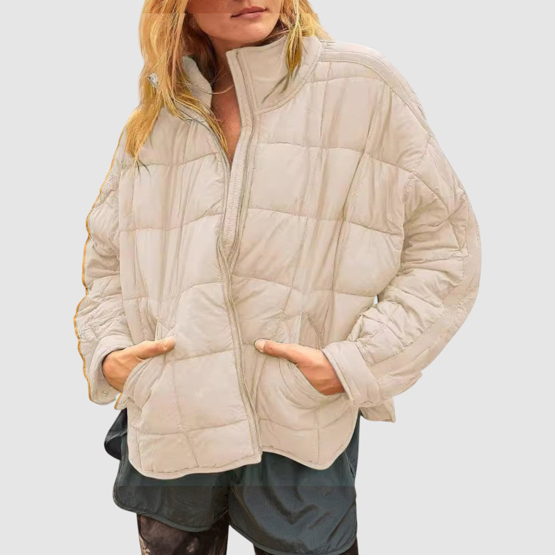 Gabriela - Lahka kompaktna prešita jakna na zadrgo