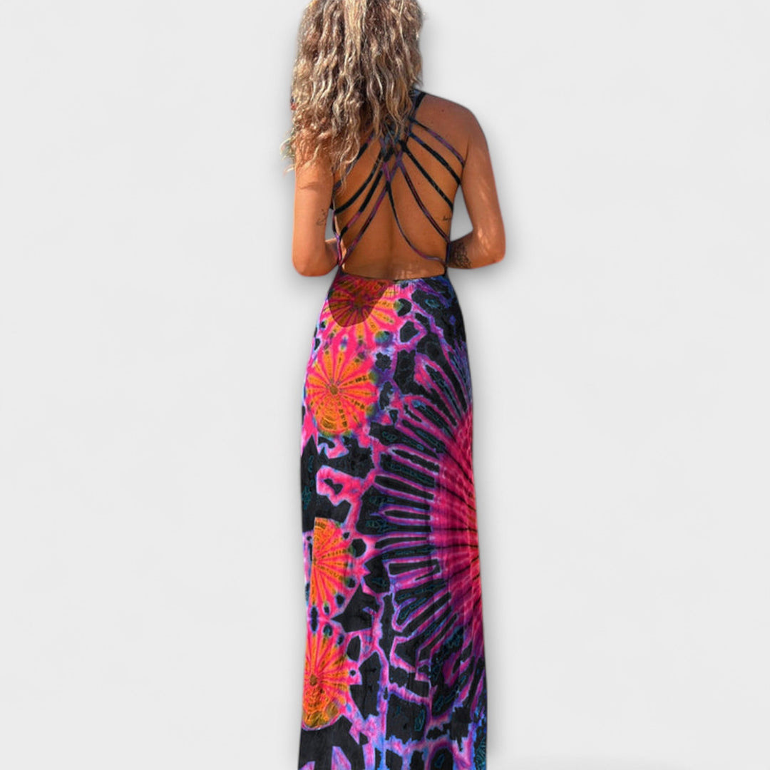 Ronja - La Bamba Tie-Dye Print Maxi Obleka