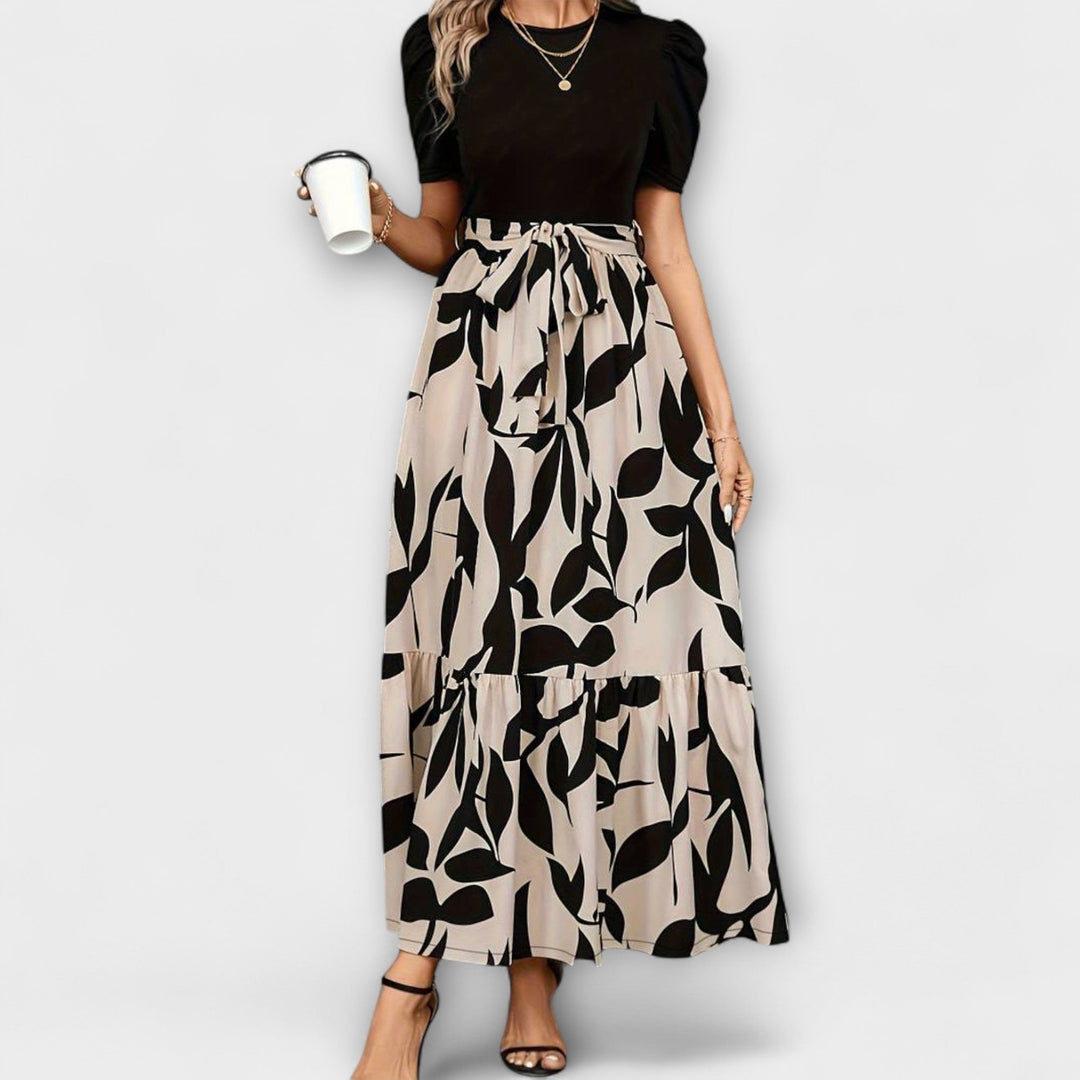 Luna - Poletne obleke s cvetličnim vzorcem in okroglo izrezom