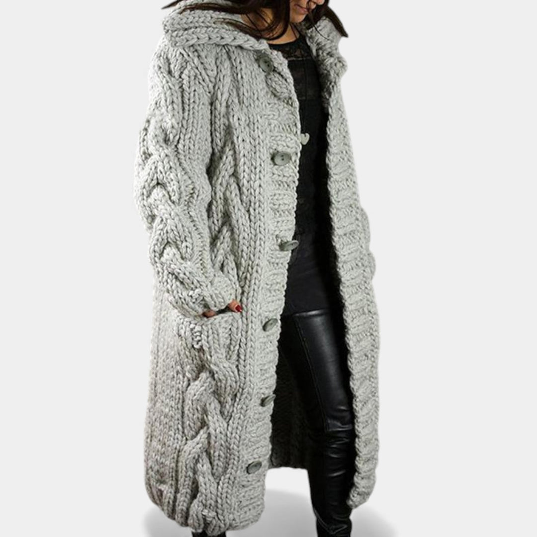 Adrijana – Elegantni udobni pleteni plašč