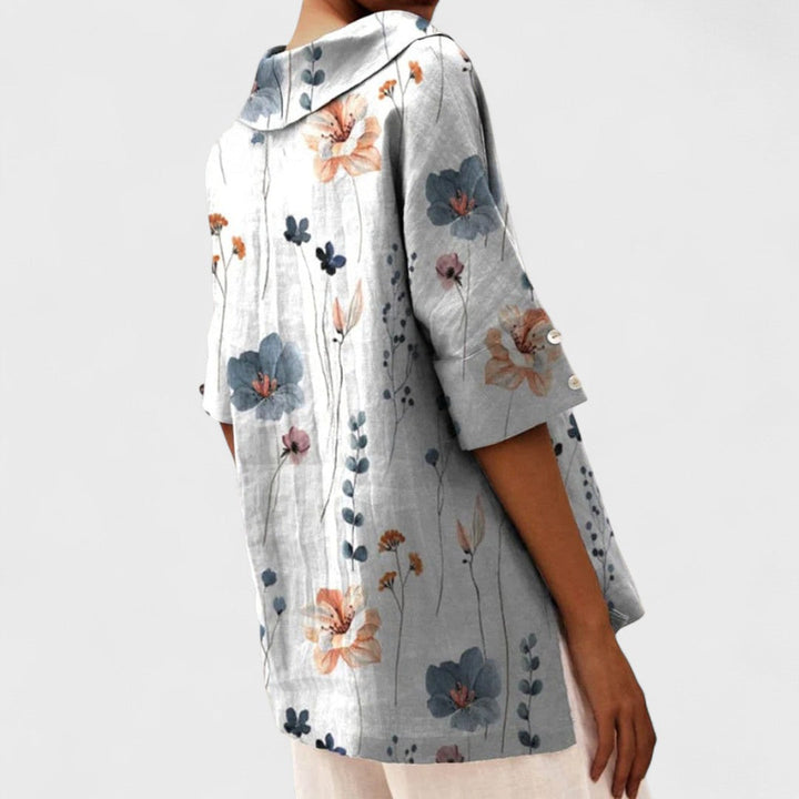 Lenka - Eleganten top z V-izrezom