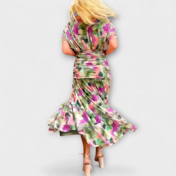 Aurora - Stilske maxi obleke z V-izrezom