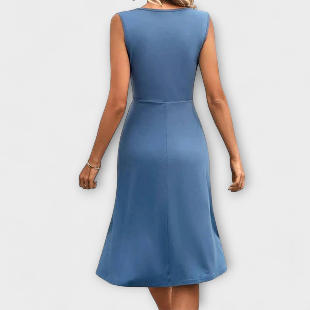 Lina - Poletna obleka s preklopnim izrezom