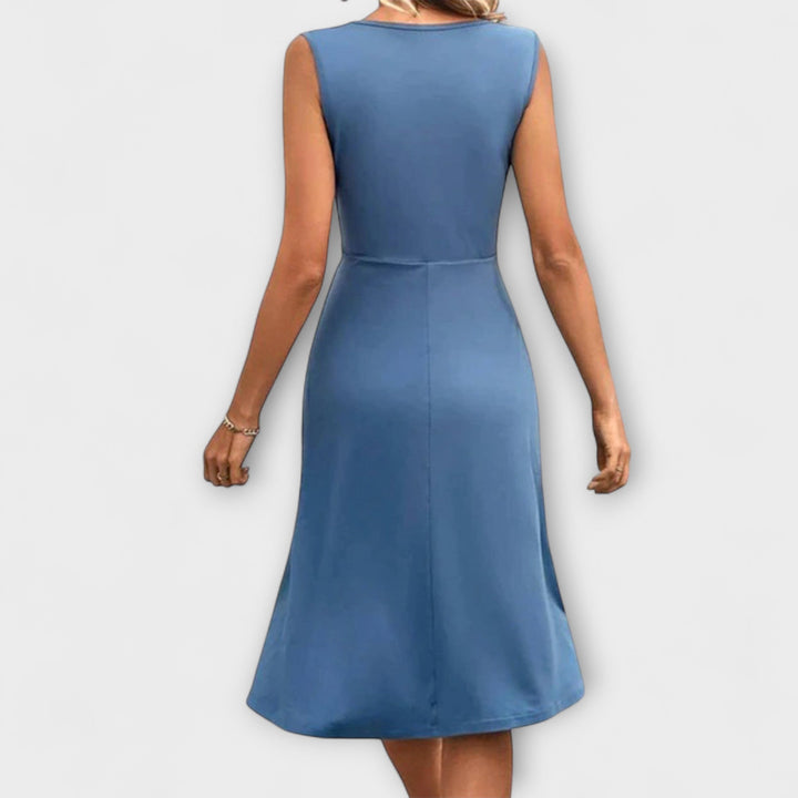 Lina - Poletna obleka s preklopnim izrezom