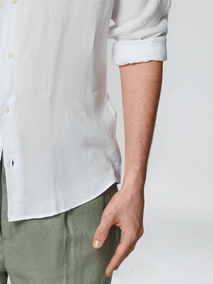 Esencialna Lanena Srajca - Bela