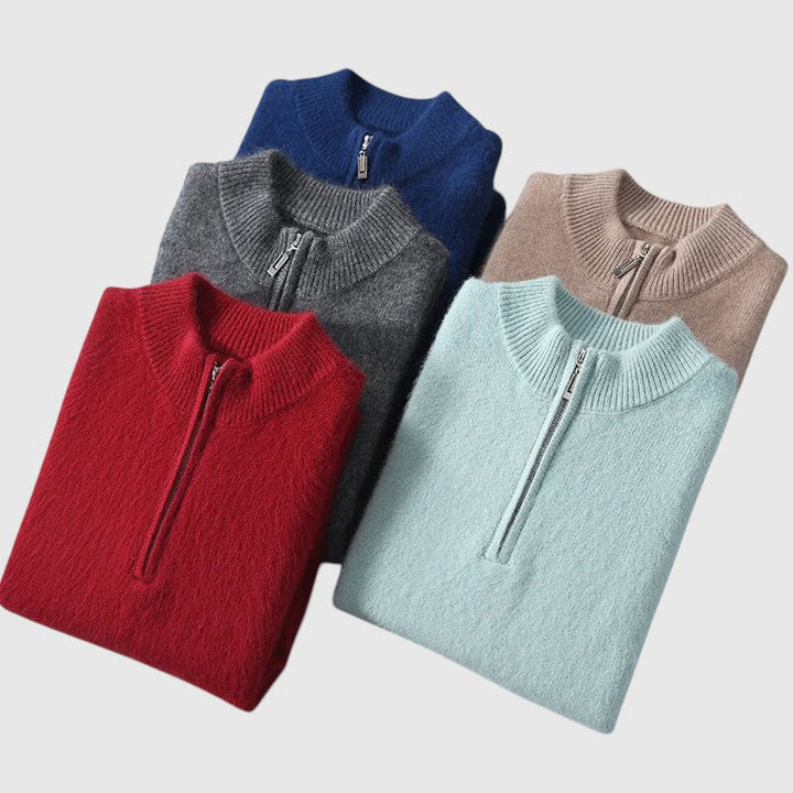 Libuše - Kardigan iz kašmirja Genève z zadrgo