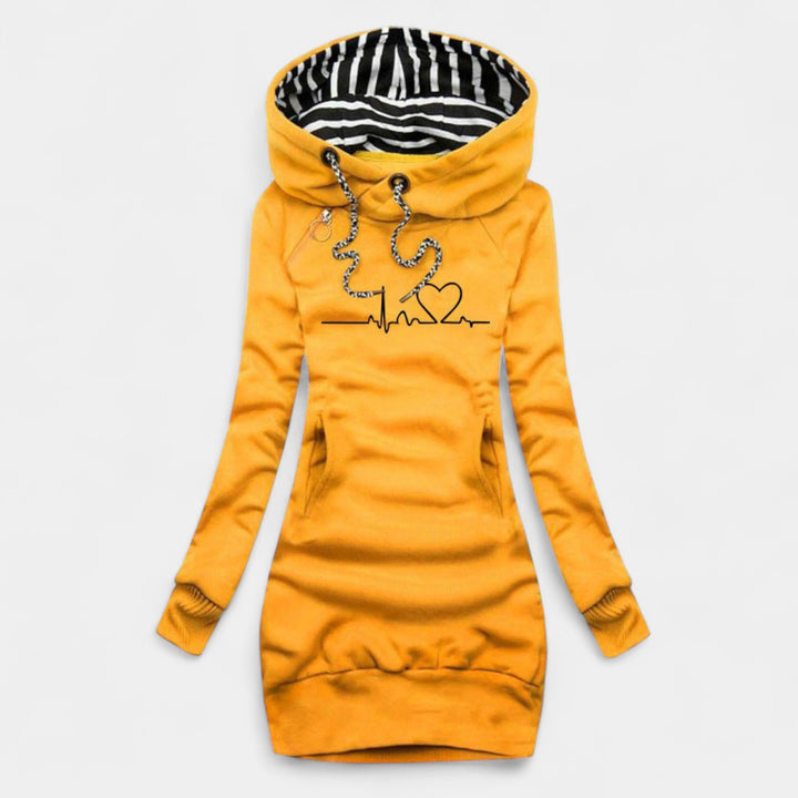 Cristina – Pulover obleka z motivom srca