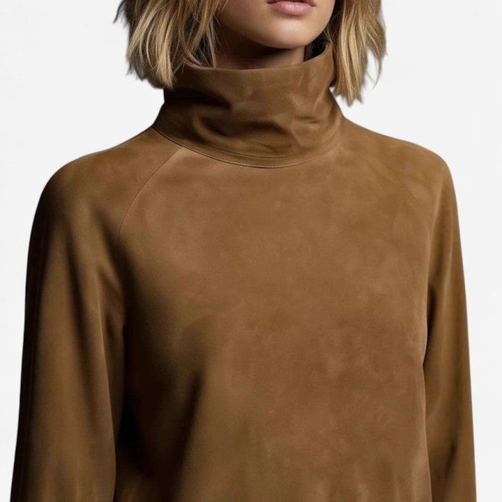 Tania™ Mini obleka z visokim ovratnikom