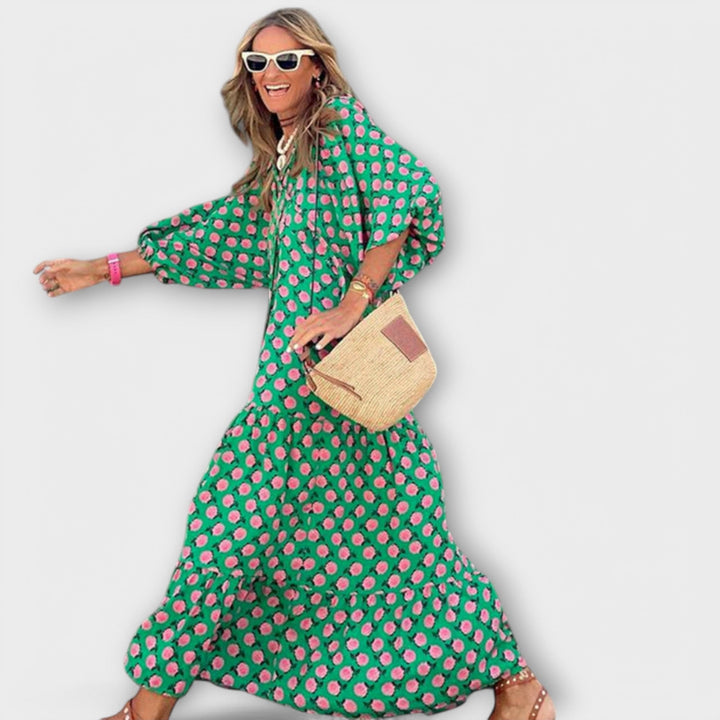 Elegantne geometrijske maxi obleke