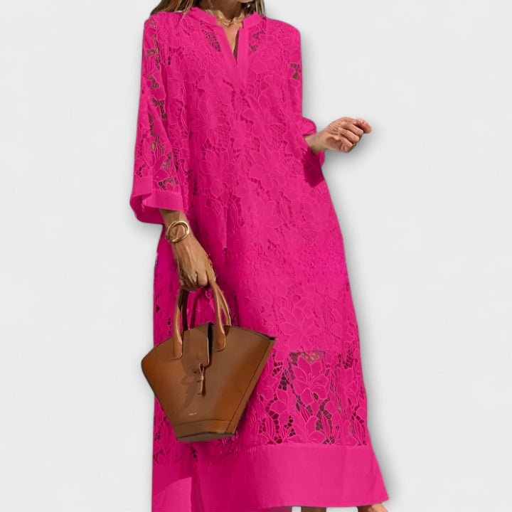 Valmere - Obleka z vezenjem Dahlia