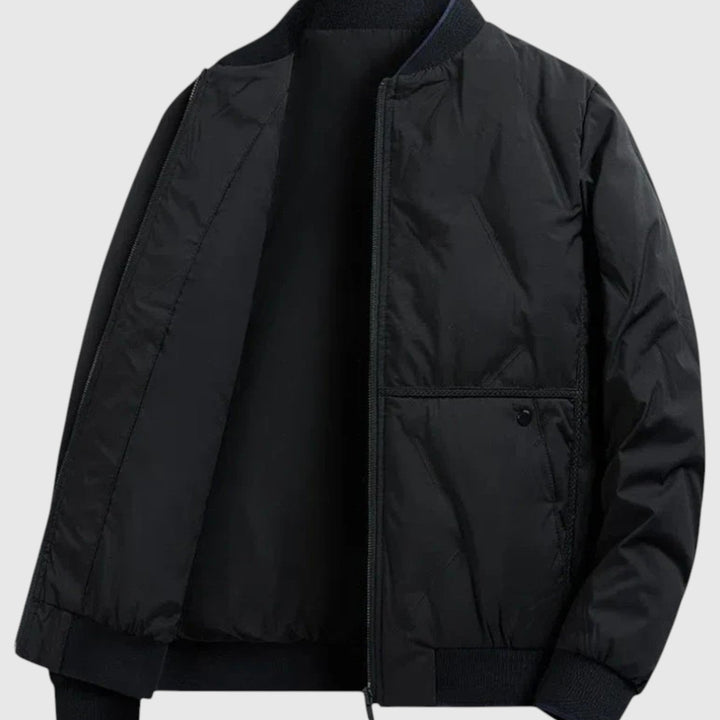 Lorenzo - Prešita nevtralna bomber jakna z urbanim pridihom