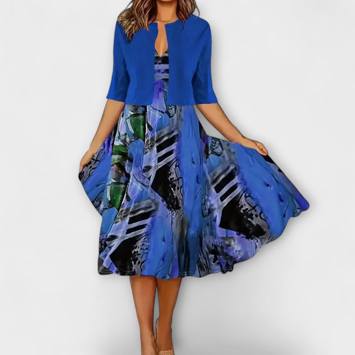 Ženske midi obleke s blazerjem