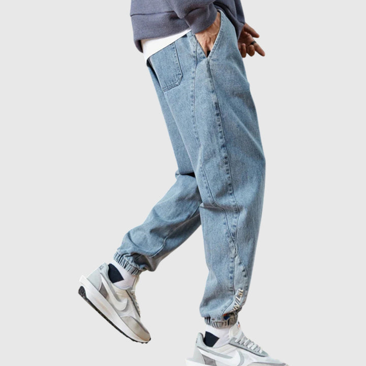 Elegantne jeans jogger hlače