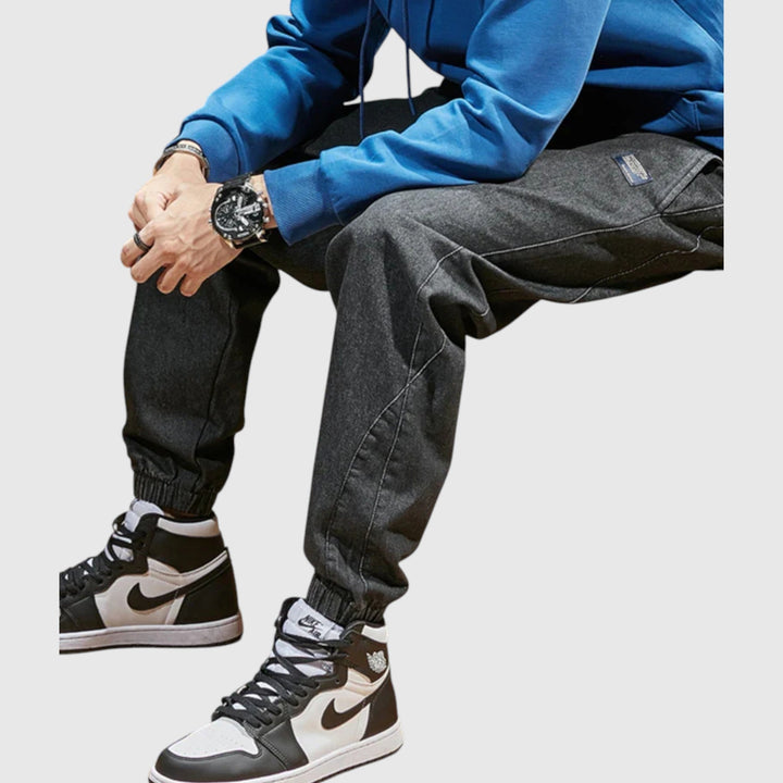 Elegantne jeans jogger hlače