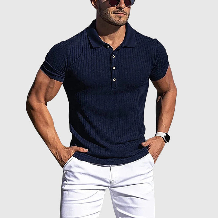 Libuše - Elegantna prugasta polo majica