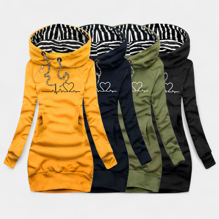 Cristina – Pulover obleka z motivom srca