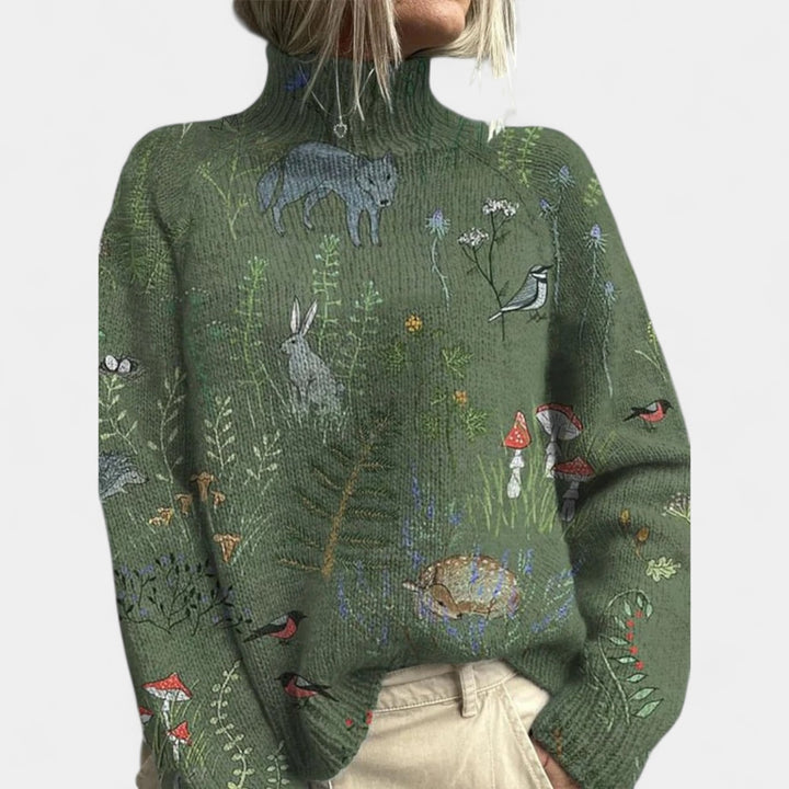 Anja – Topel in eleganten pulover s puli ovratnikom