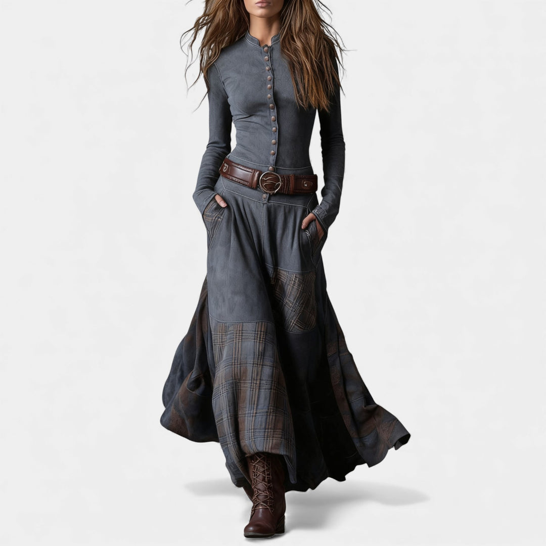 Helena – Vintage maxi obleka